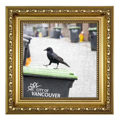 BUSY BIN DAY - Fine Art Print, Crow Portrait Series
