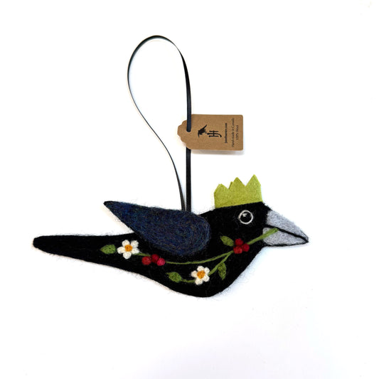 Custom Order For Carol — Berry and Blossom crow
