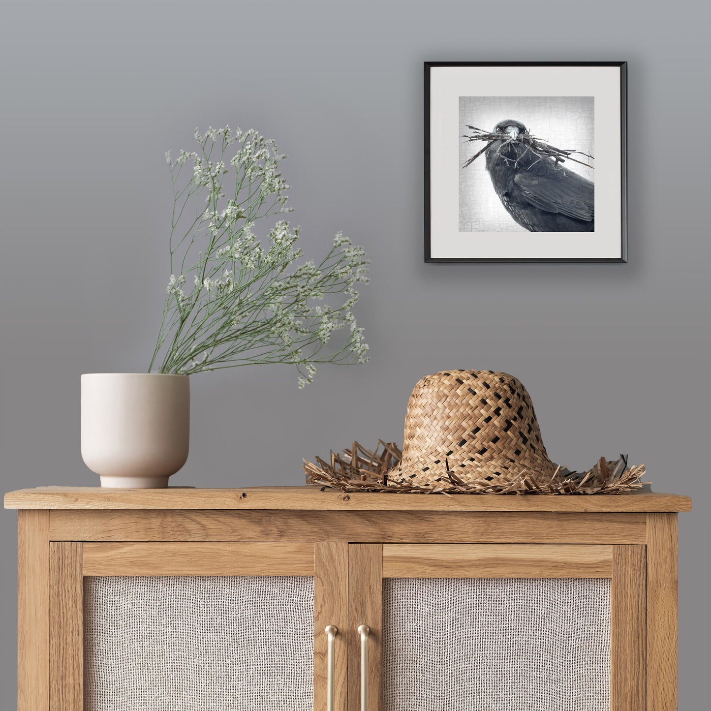 NESTING SEASON - Fine Art Print, Crow Portrait Series