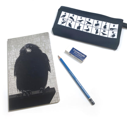 PHILOSOPHER CROW - Small Notebook by June Hunter — SALE