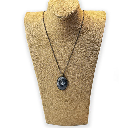 POP-UP RAVEN - Large Glass Pendant