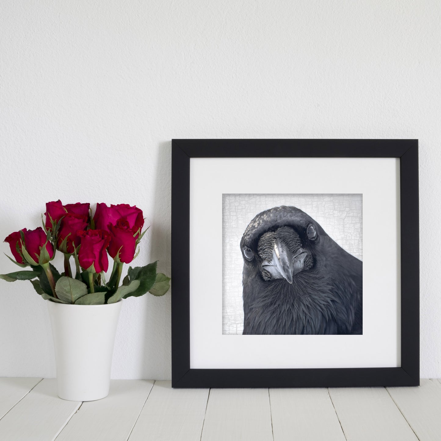 POP-UP RAVEN - Fine Art Print, Raven Portrait Series