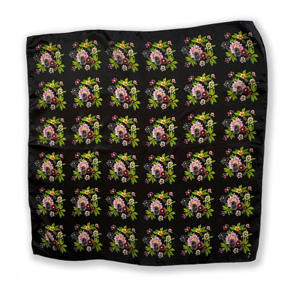 RAVEN GARDEN OF HAPPINESS — 26-inch Square Scarf