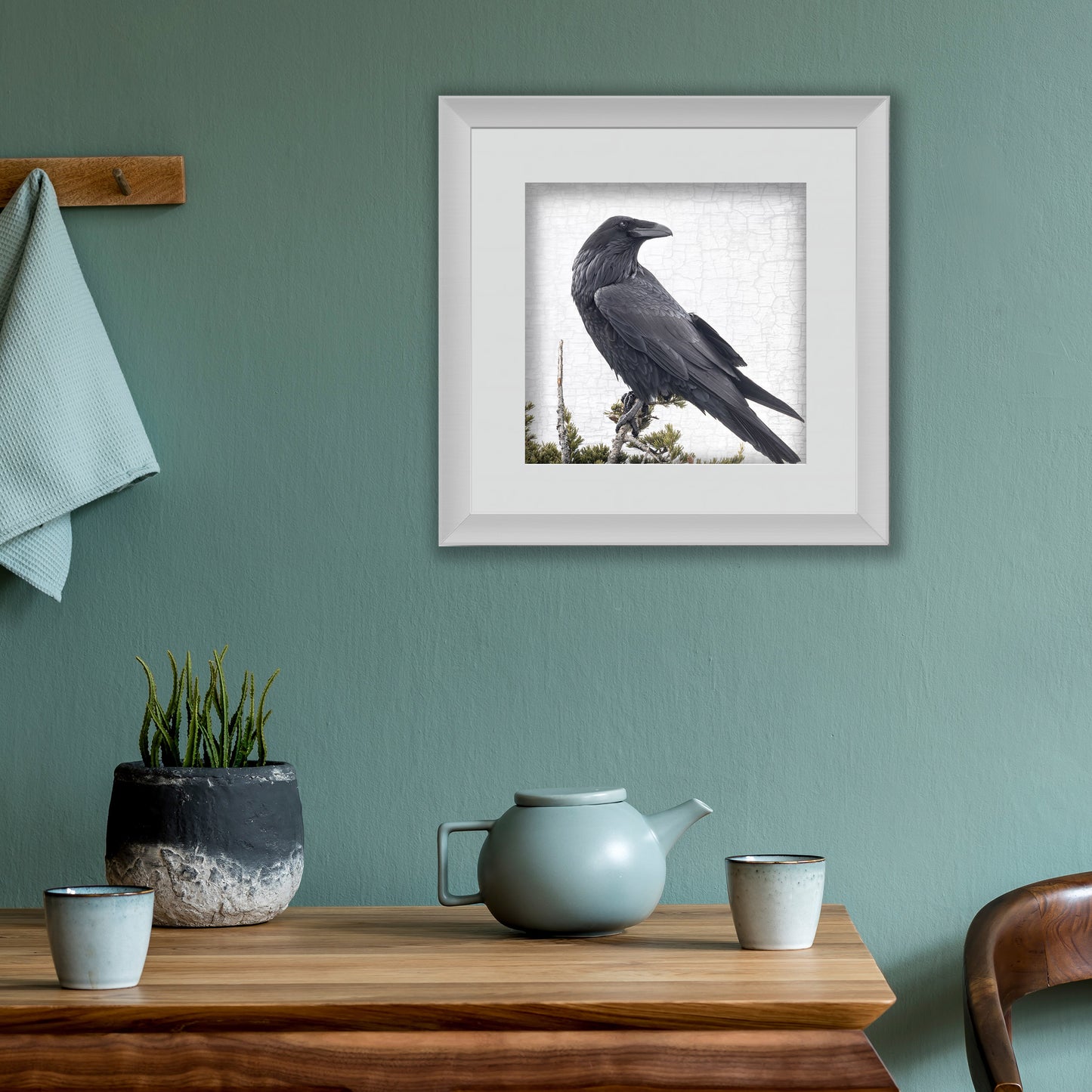 RAVEN VIEWPOINT - Fine Art Print, Raven Portrait Series