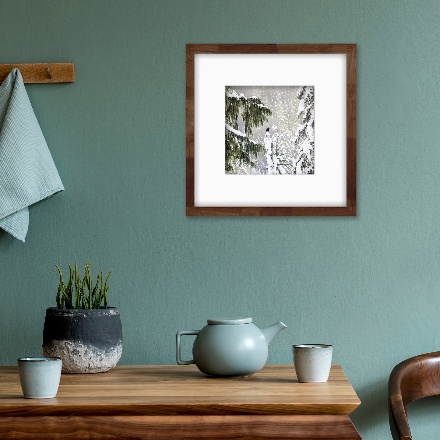 WINTER WOODS - Fine Art Print, Raven Portrait Series