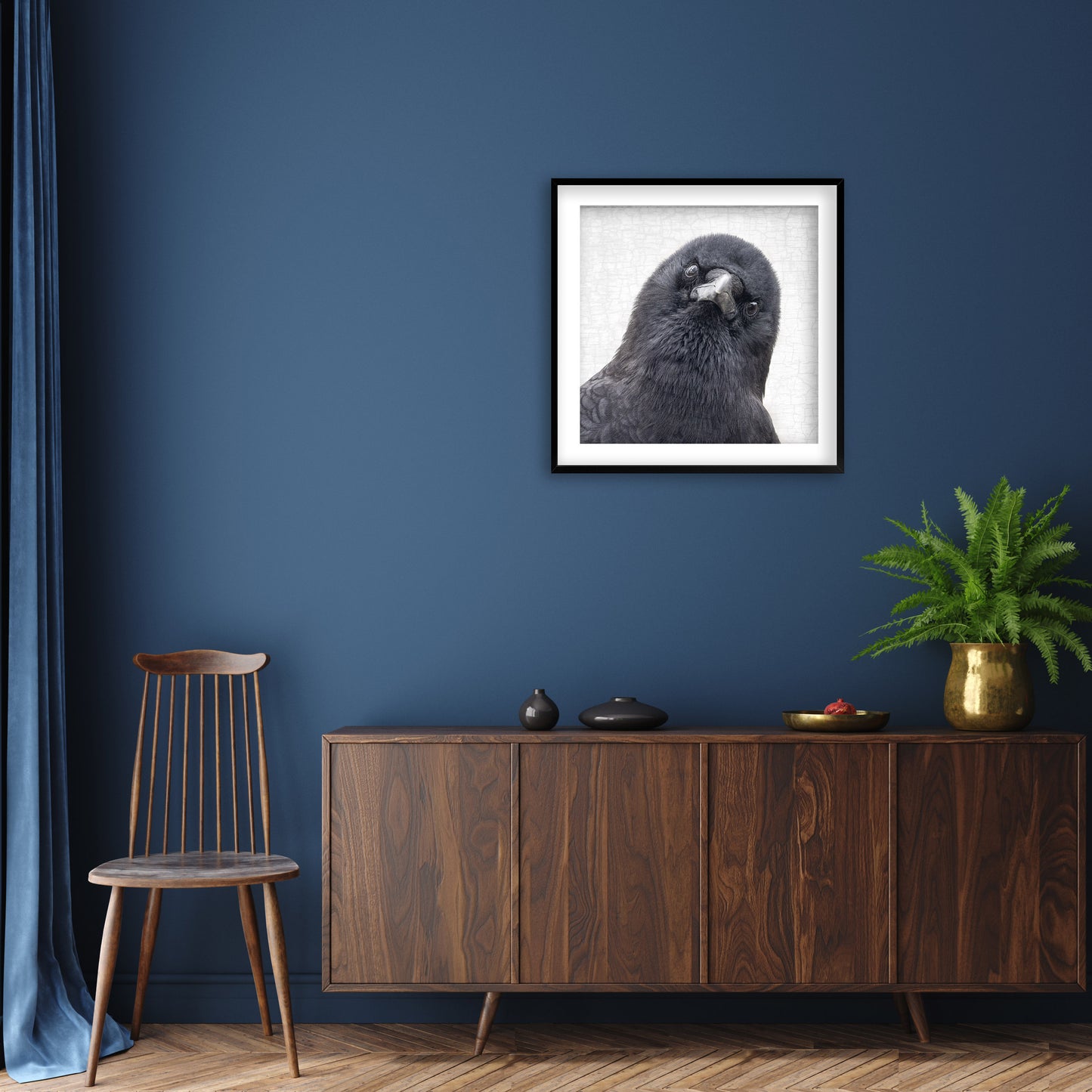 THE WATCHER - Fine Art Print, Crow Portrait Series