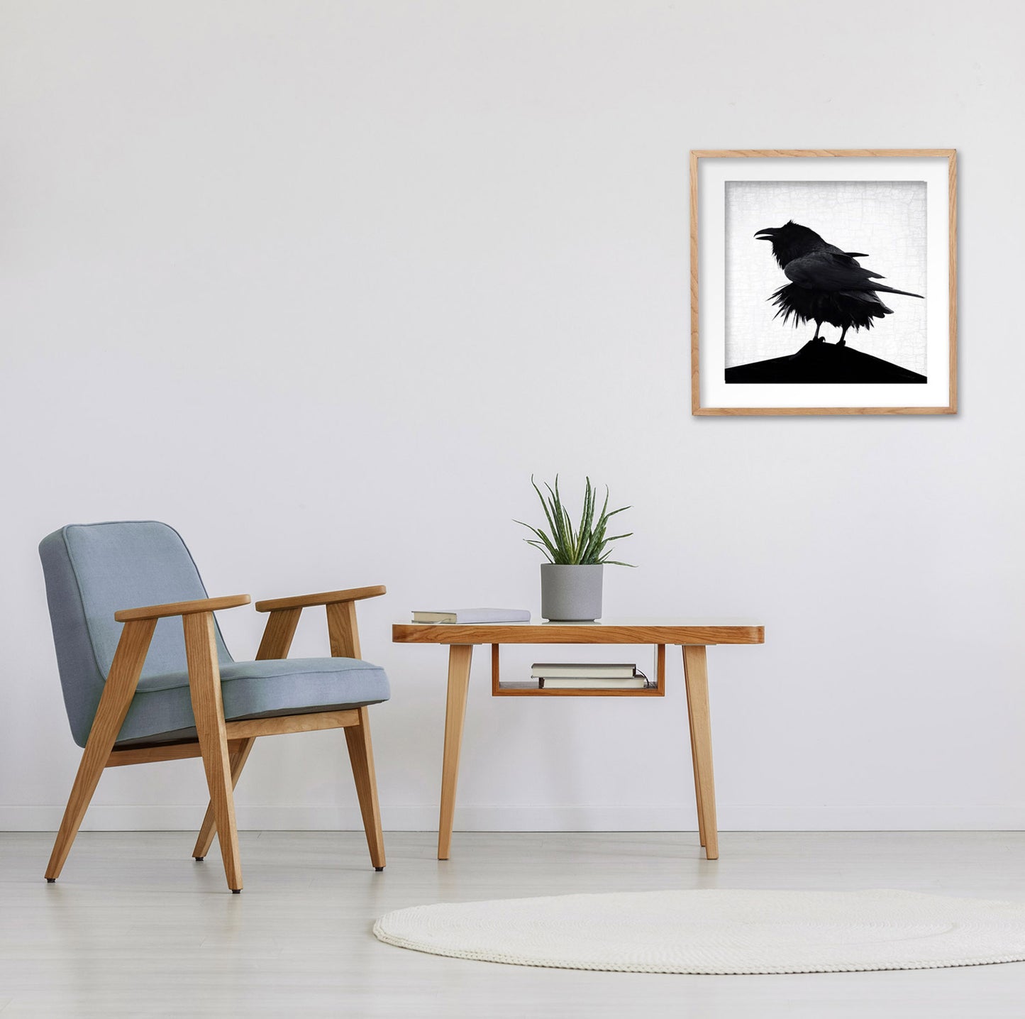 STORM RAVEN - Fine Art Print, Raven Portrait Series