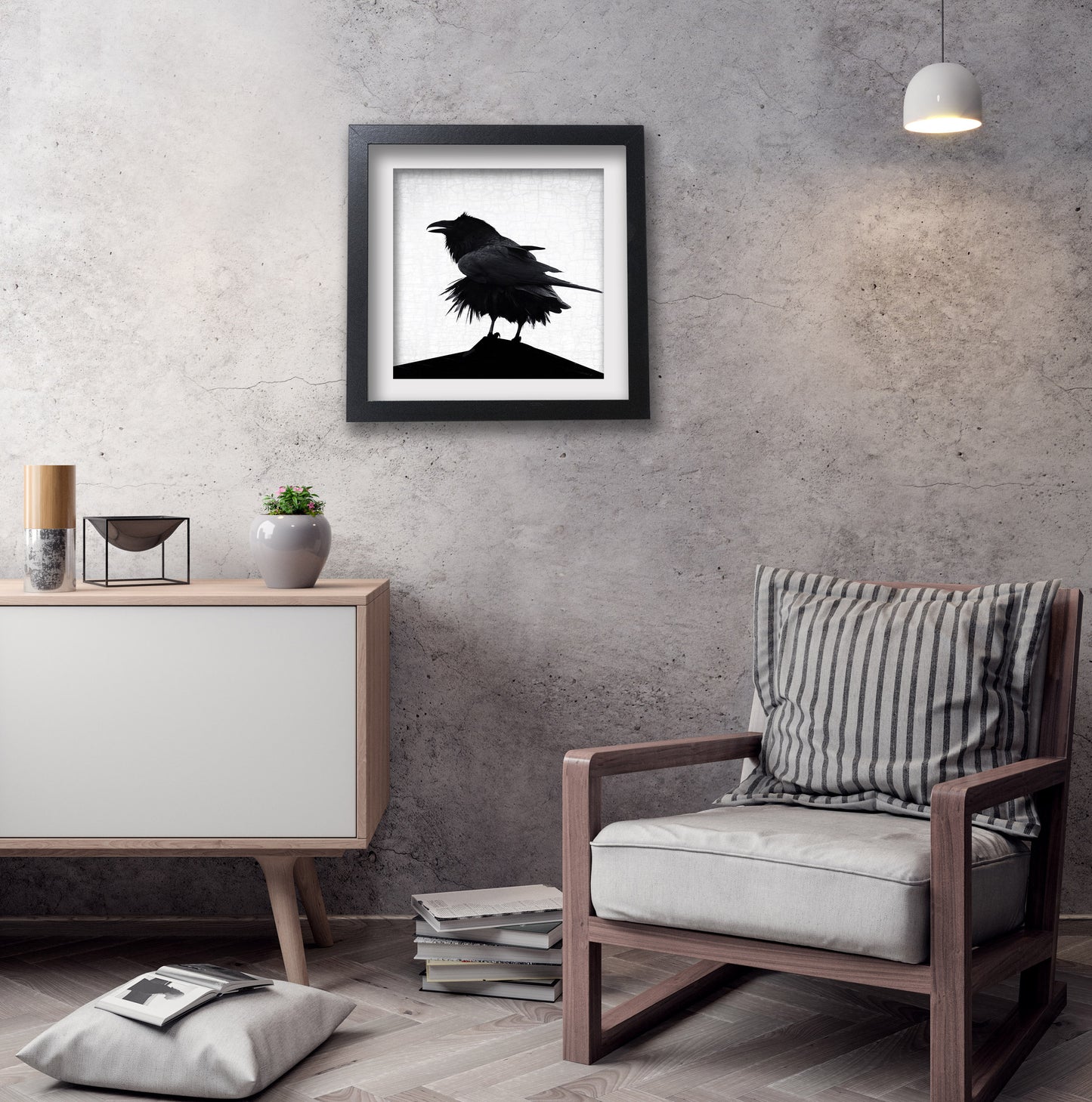 STORM RAVEN - Fine Art Print, Raven Portrait Series