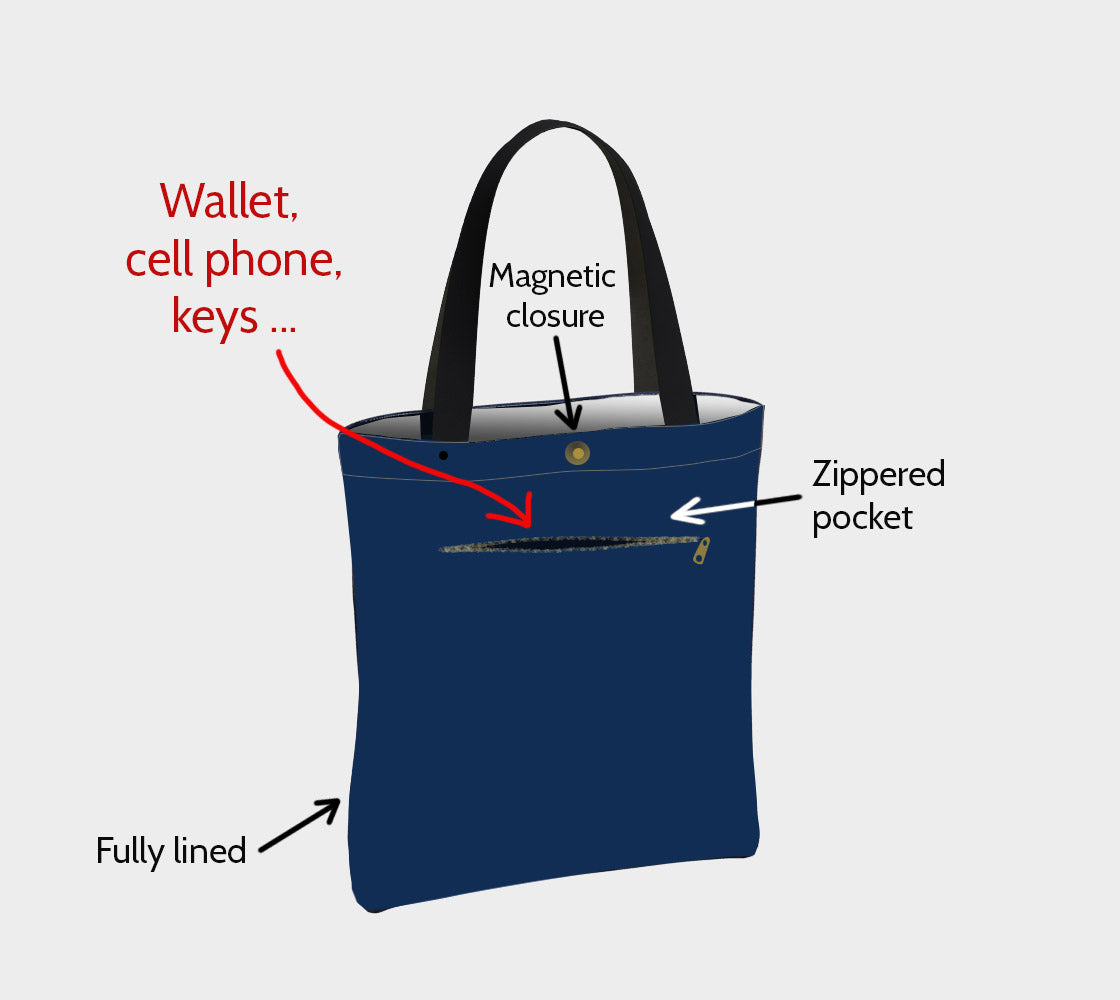 NEVERMORE TOTE BAG Custom Order for Denise