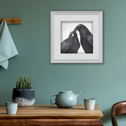 THE RAVEN HAIRDO - Fine Art Print, Raven Portrait Series